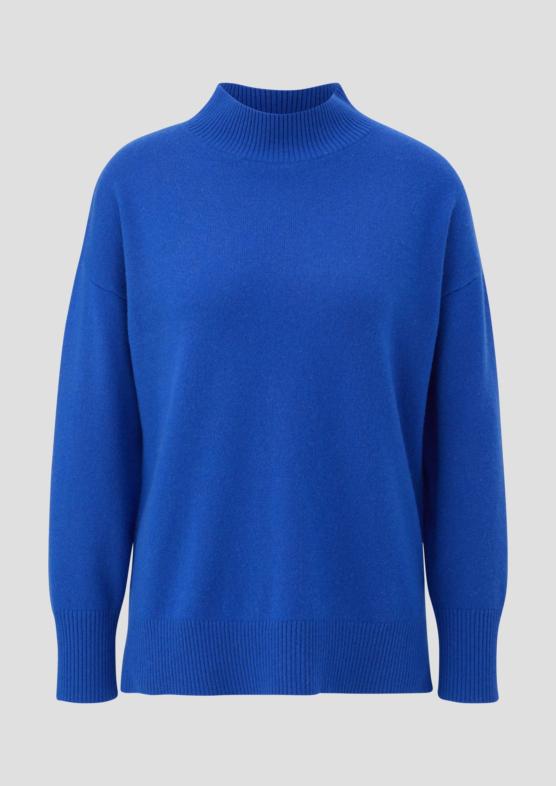 s.Oliver - Strickpullover aus reinem Kaschmir, Damen, blau von s.Oliver