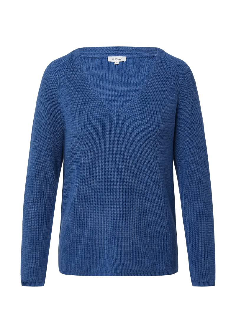s.Oliver - Strickpullover blau - Gr. - 46 von s.Oliver