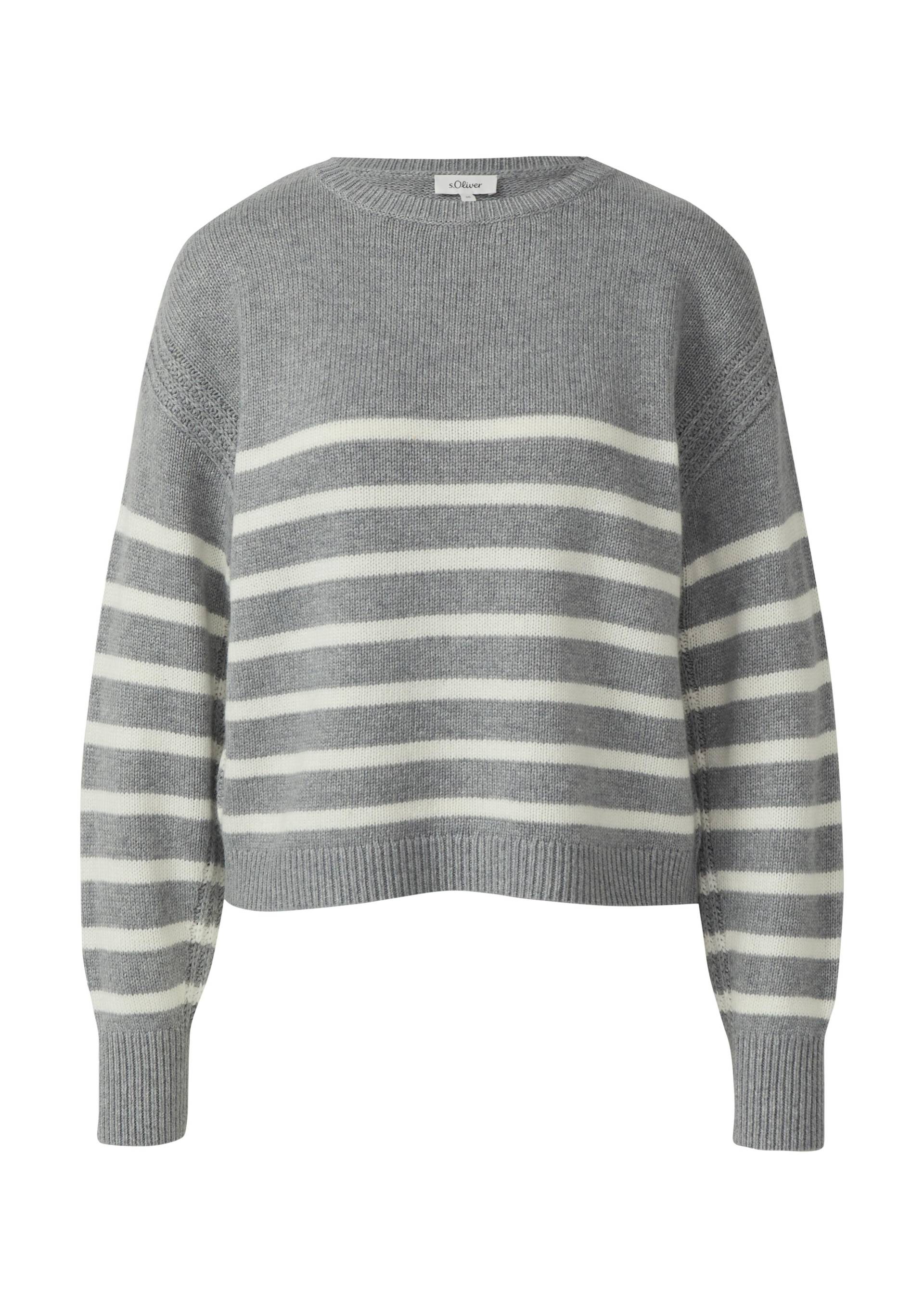 s.Oliver - Strickpullover grau - Gr. - 40 von s.Oliver