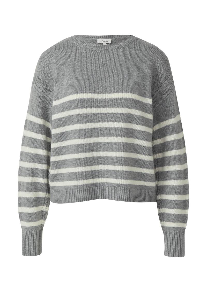 s.Oliver - Strickpullover grau - Gr. - 40 von s.Oliver