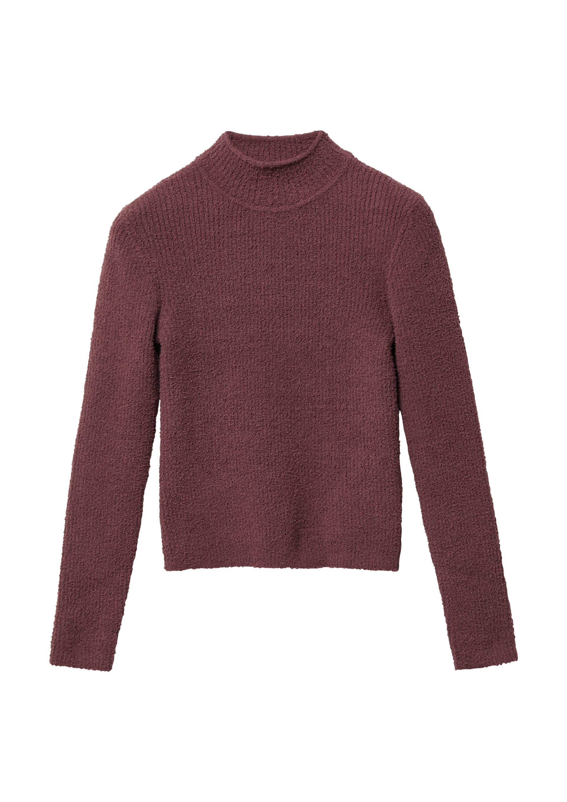 s.Oliver - Strickpullover im Slim Fit mit Stehkragen, Mädchen, rot von s.Oliver