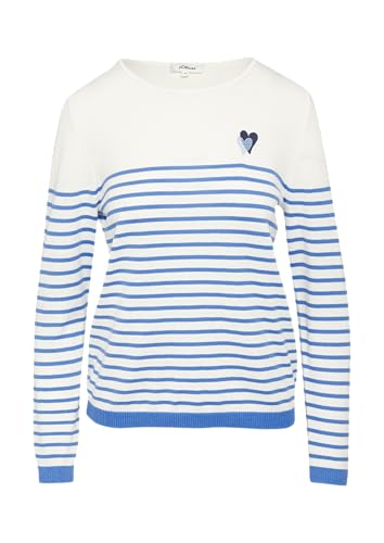 s.Oliver Strickpullover mit Herz-Stickerei Royalblau 44 von s.Oliver