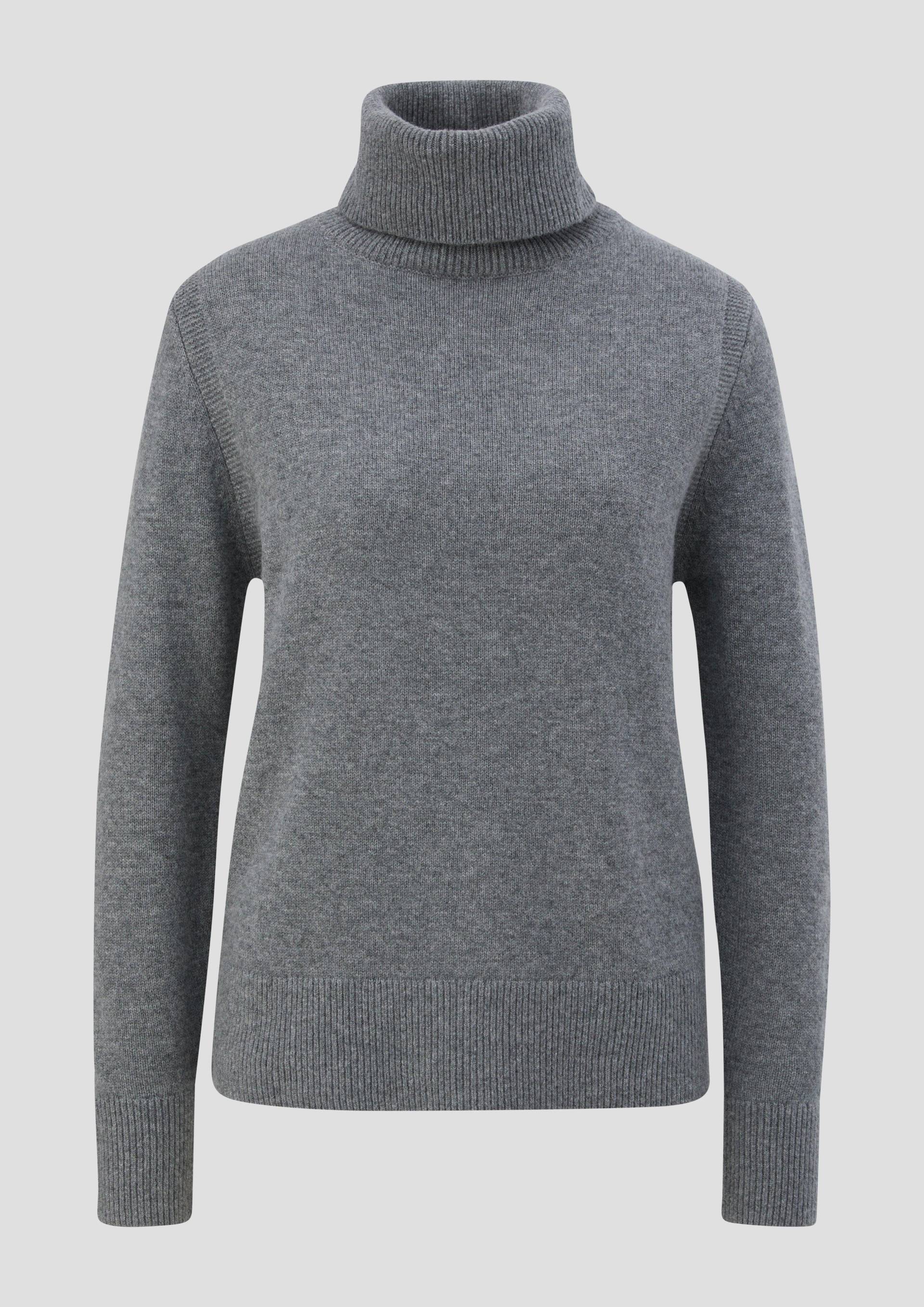 s.Oliver - Strickpullover mit Kaschmirmix, Damen, grau von s.Oliver