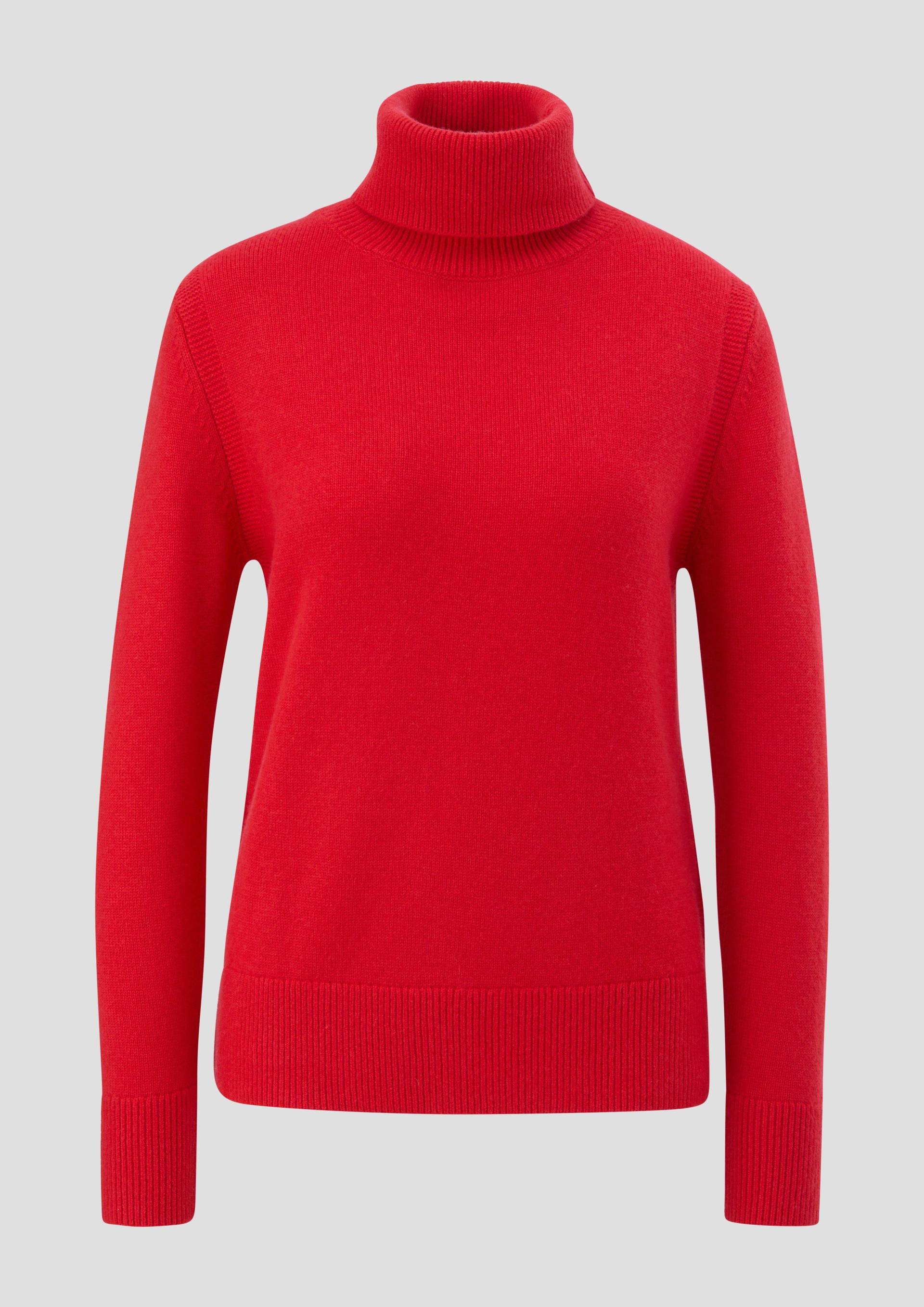 s.Oliver - Strickpullover mit Kaschmirmix, Damen, rot von s.Oliver