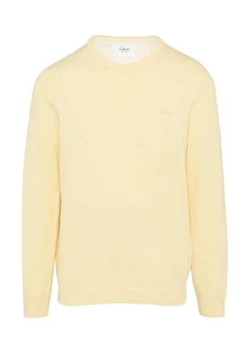 s.Oliver Baumwollpullover mit Logo-Stickerei vanille M von s.Oliver