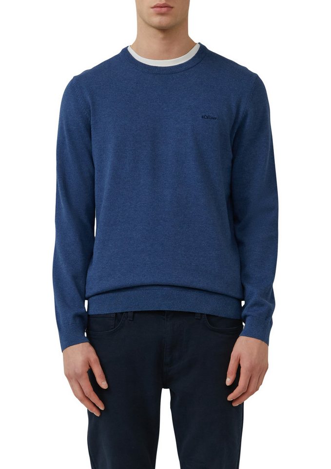 s.Oliver Strickpullover mit Logostickerei von s.Oliver