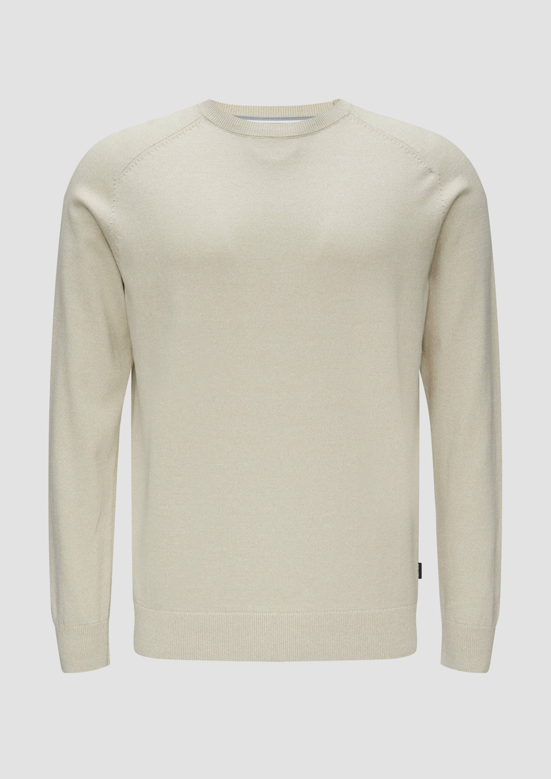 s.Oliver - Strickpullover mit Raglanärmeln, Herren, Beige von s.Oliver