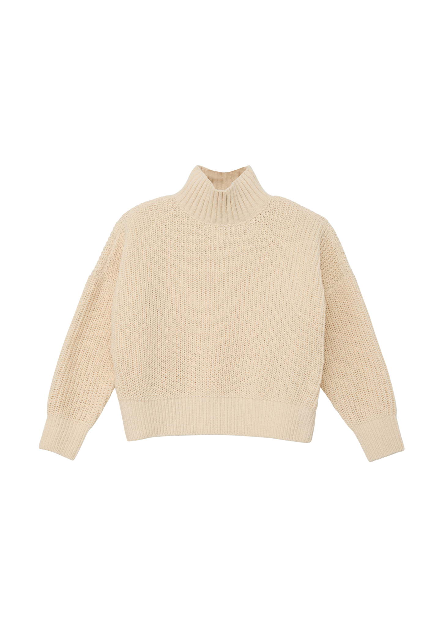 s.Oliver - Strickpullover mit Turtleneck, Kinder, Beige von s.Oliver