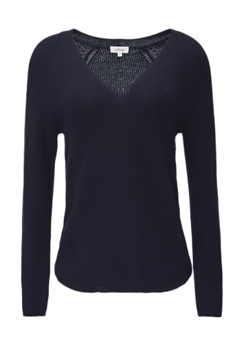 Strickpullover mit V-Ausschnitt und Raglan-Ärmeln Navy 36 von s.Oliver