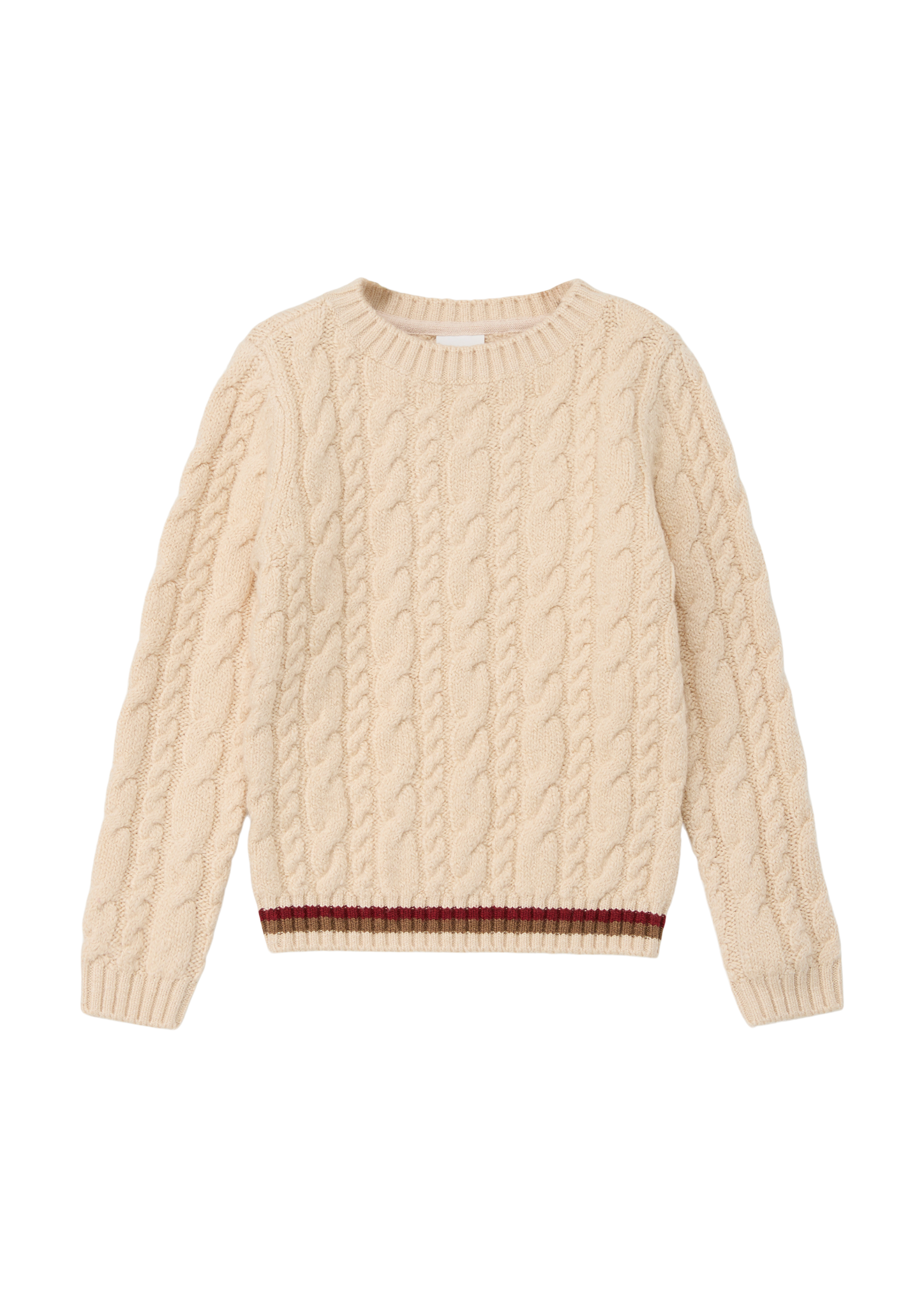 s.Oliver - Strickpullover mit Zopfmuster, Kinder, Beige von s.Oliver