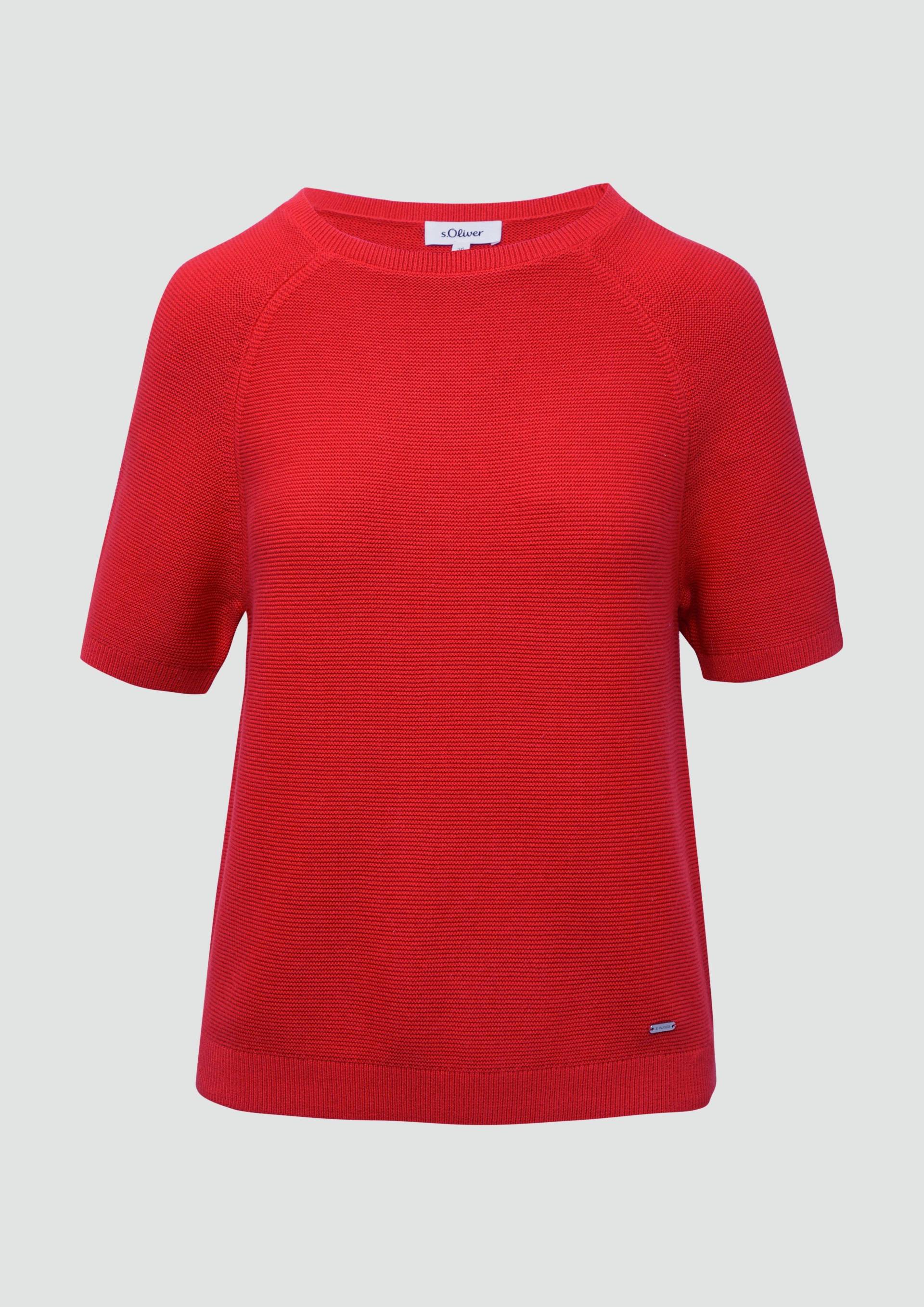 s.Oliver - Strickpullover mit feiner Rippstruktur, Damen, rot s.Oliver - Strickpullover mit feiner Rippstruktur, Damen, rot von s.Oliver