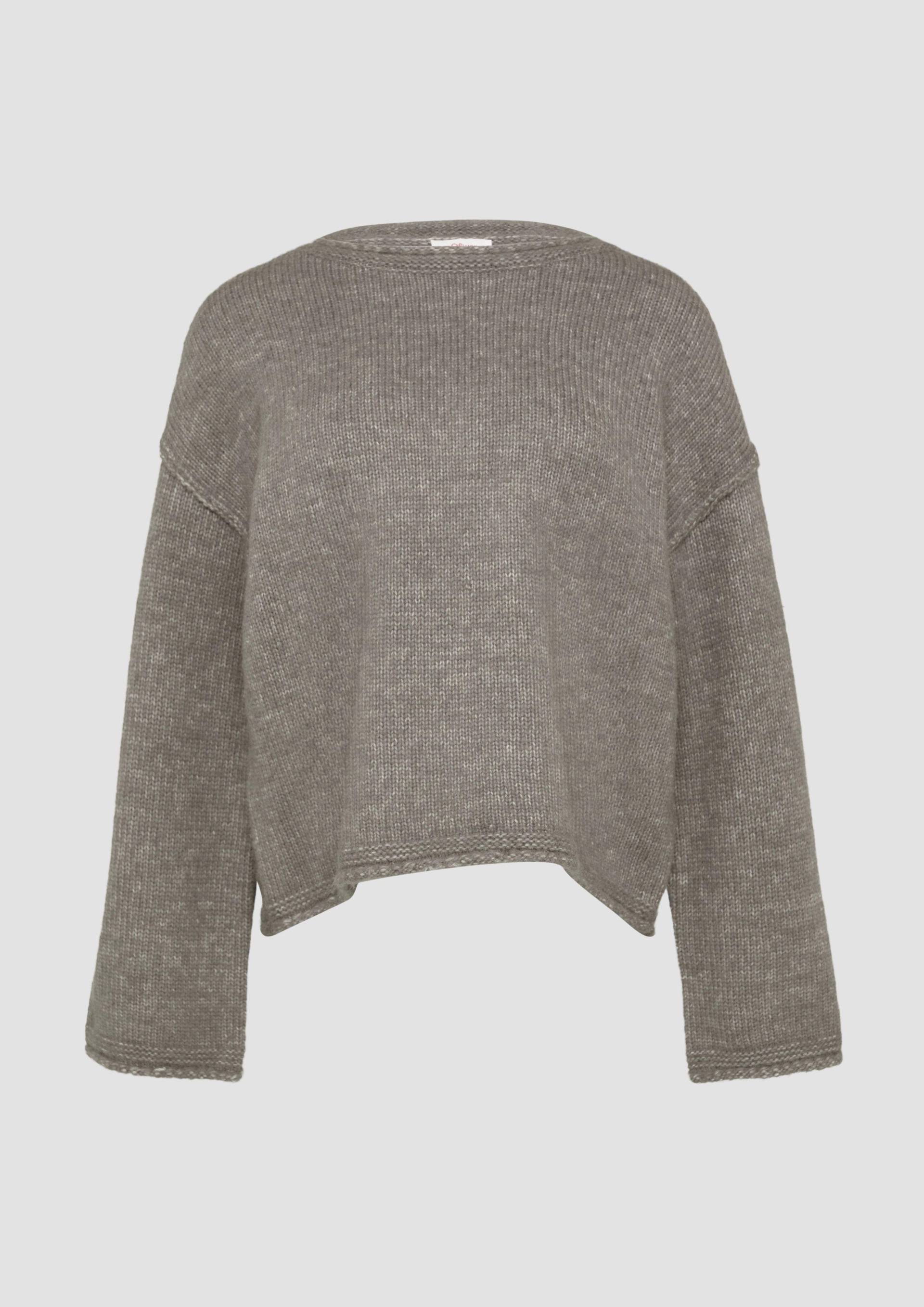s.Oliver - Strickpullover mit weiten Ärmeln im Relaxed Fit, Damen, braun von s.Oliver