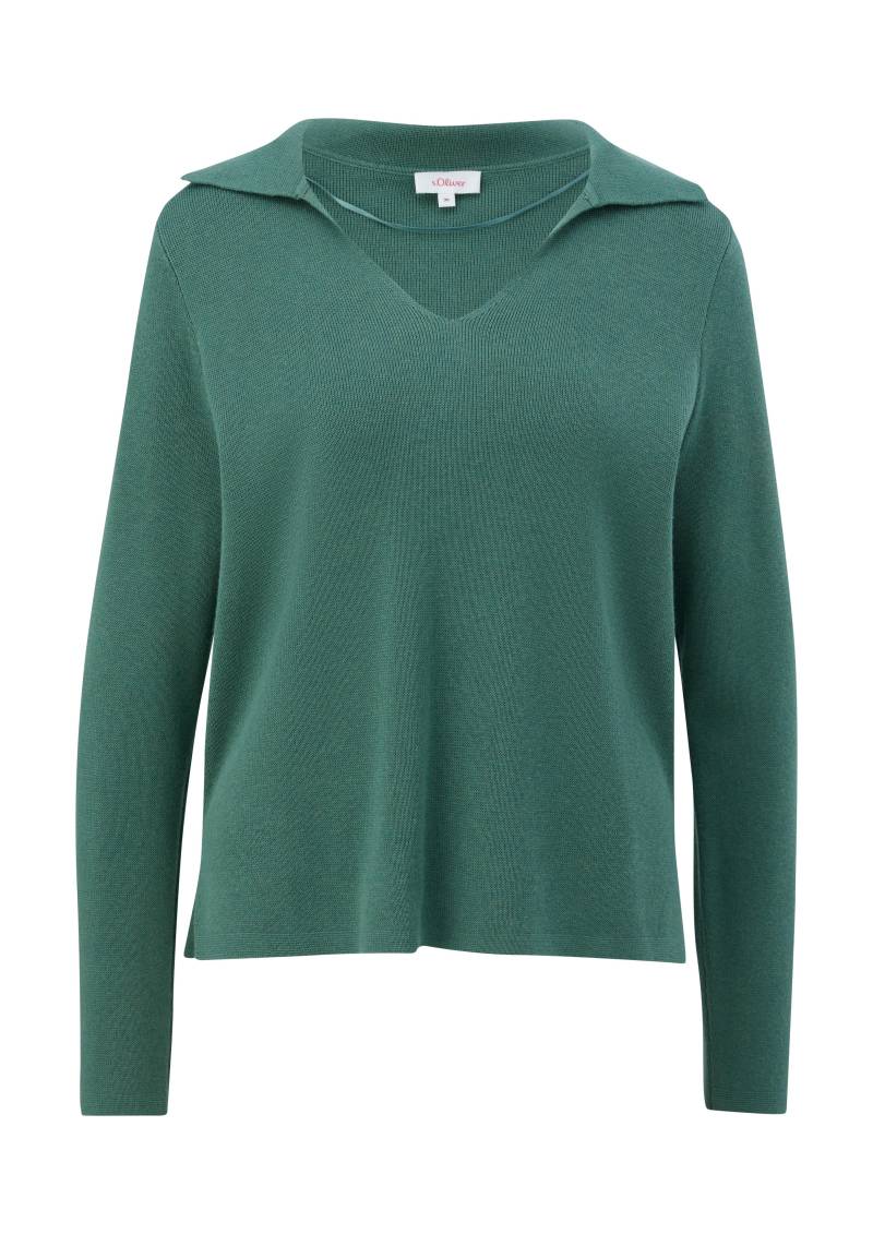 s.Oliver - Strickpullover petrol - Gr. - 40 von s.Oliver