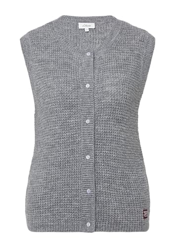 s.Oliver Strickweste aus Alpakamix Graphit 48 von s.Oliver