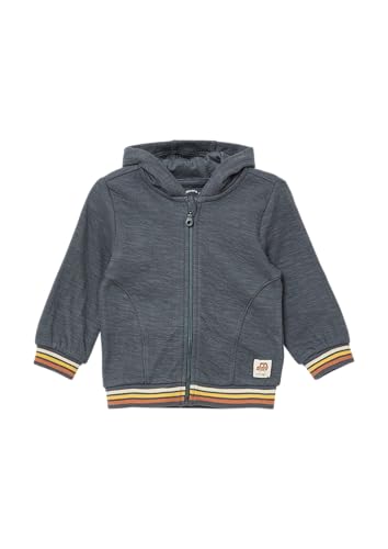 s.Oliver Strukturierte Sweatjacke mit Öhrchen an der Kapuze schiefergrau 74 von s.Oliver