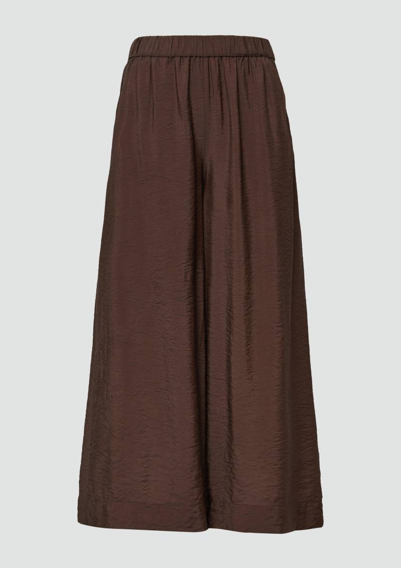 s.Oliver - Strukturierter Hosenrock aus Viskosemix, Damen, braun von s.Oliver