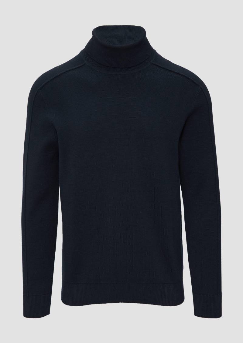 s.Oliver - Strukturierter Rollkragenpullover mit Naht-Details, Herren, blau s.Oliver - Strukturierter Rollkragenpullover mit Naht-Details, Herren, blau von s.Oliver