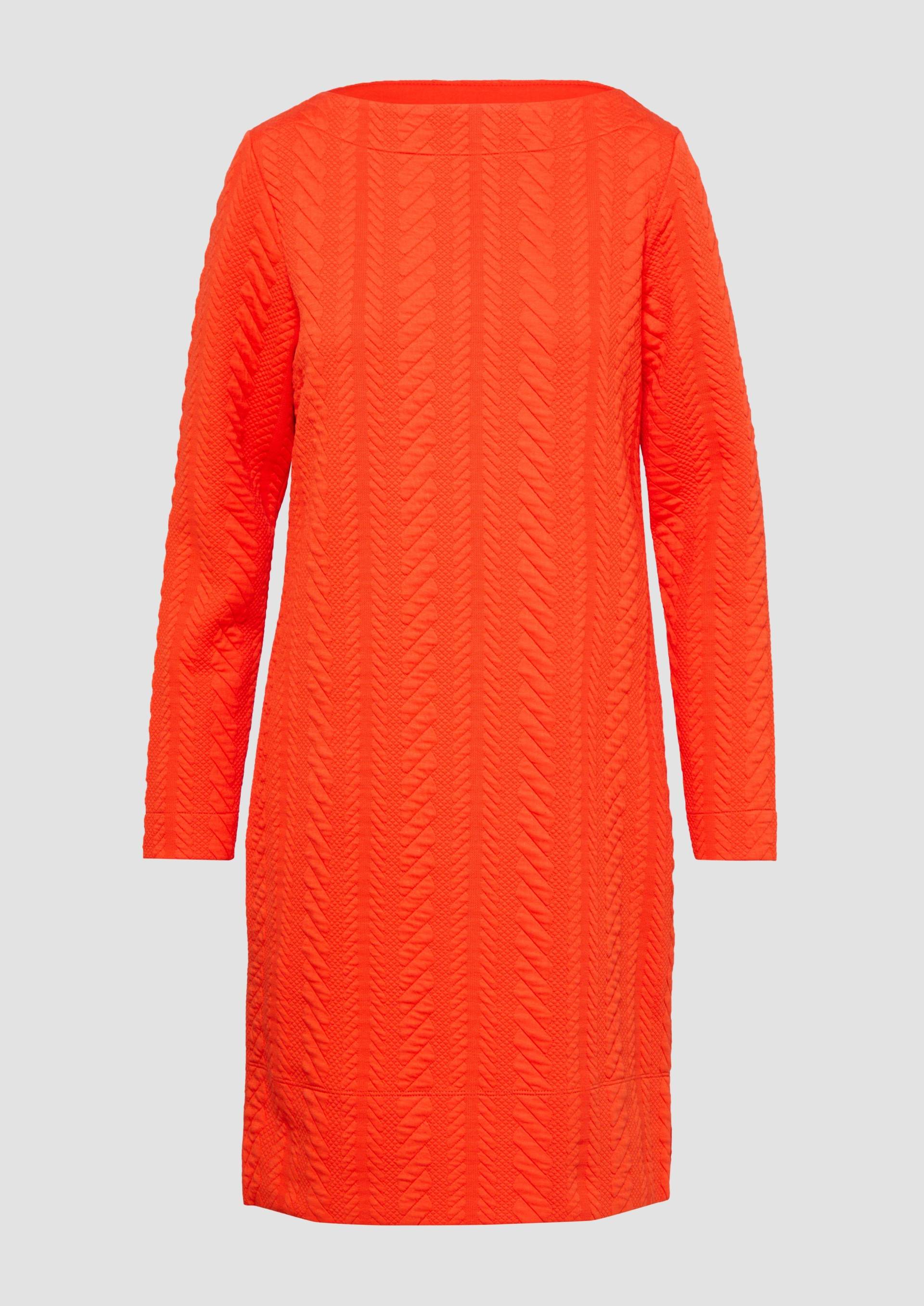 s.Oliver - Strukturiertes Jacquard-Kleid mit U-Boot-Ausschnitt, Damen, Orange s.Oliver - Strukturiertes Jacquard-Kleid mit U-Boot-Ausschnitt, Damen, Orange von s.Oliver
