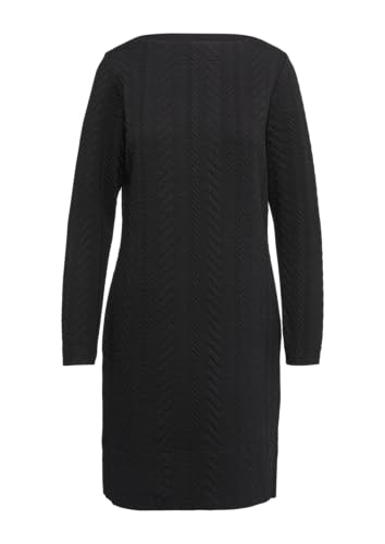 s.Oliver Strukturiertes Jacquard-Kleid mit U-Boot-Ausschnitt schwarz 42 von s.Oliver