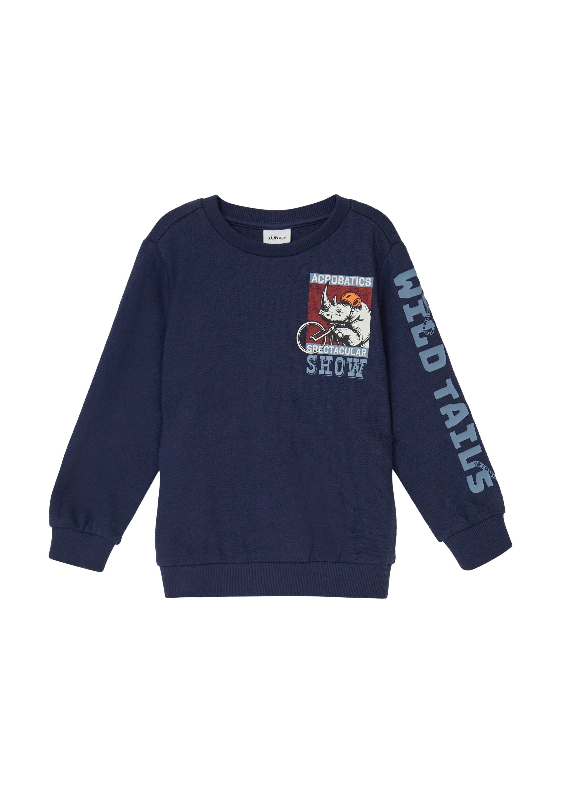 s.Oliver - Strukturiertes Sweatshirt mit Ärmel-, Front- und Rückenprint, Kinder, blau s.Oliver - Strukturiertes Sweatshirt mit Ärmel-, Front- und Rückenprint, Kinder, blau von s.Oliver
