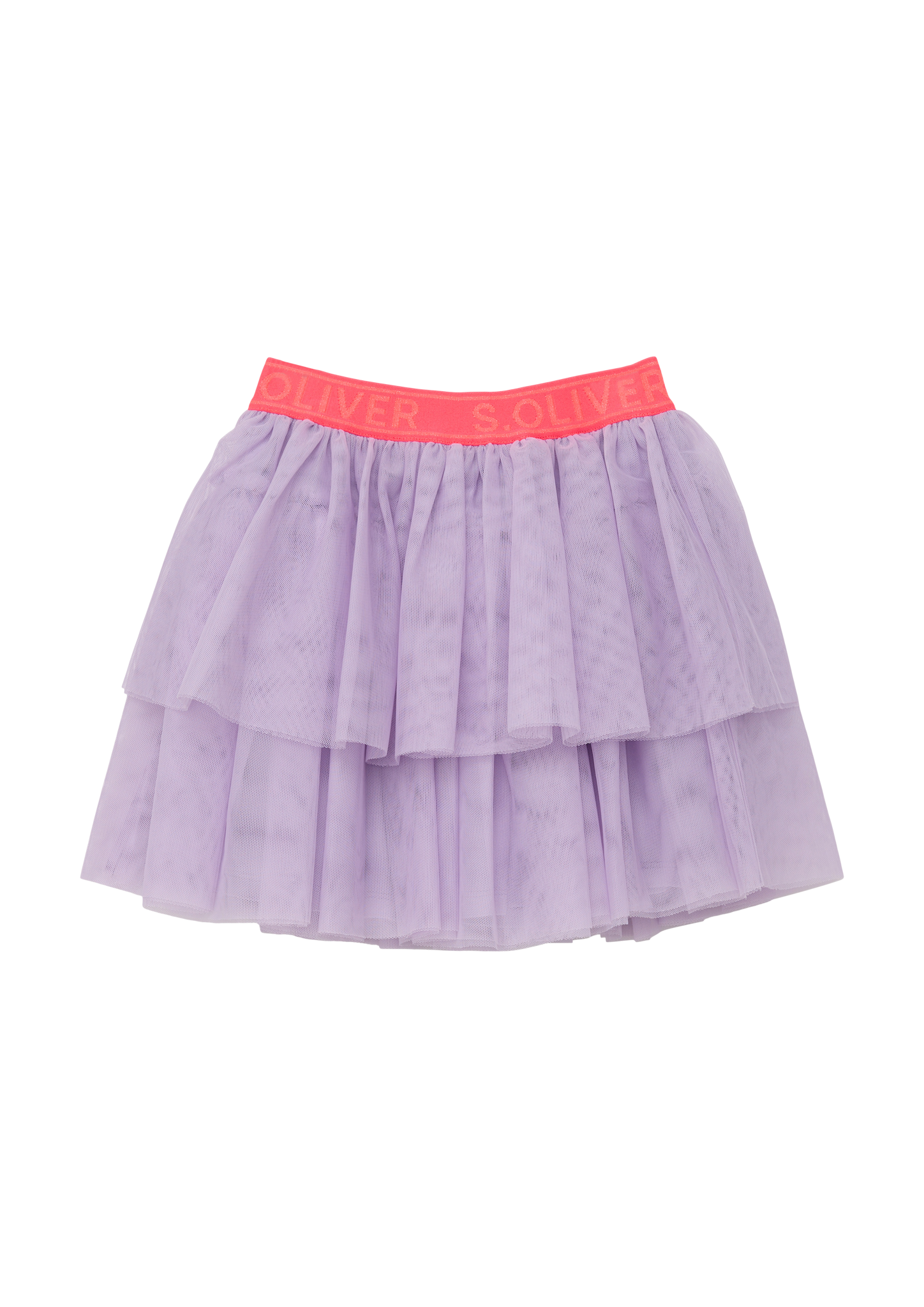 s.Oliver - Stufenrock mit Mesh-Overlay, Kinder, lila von s.Oliver