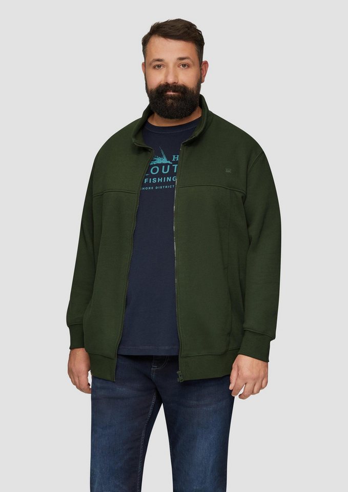 s.Oliver Sweatjacke Sweatshirt Jacke Sweatjacke mit Stehkragen von s.Oliver