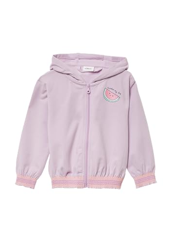 s.Oliver Sweatjacke mit Glitzerpint und Smok-Details Flieder 92/98 von s.Oliver