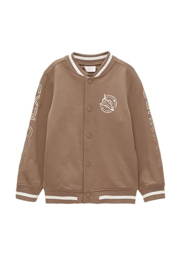 s.Oliver Sweatjacke mit Kontraststreifen und Print-Detail Cognac 104/110 von s.Oliver