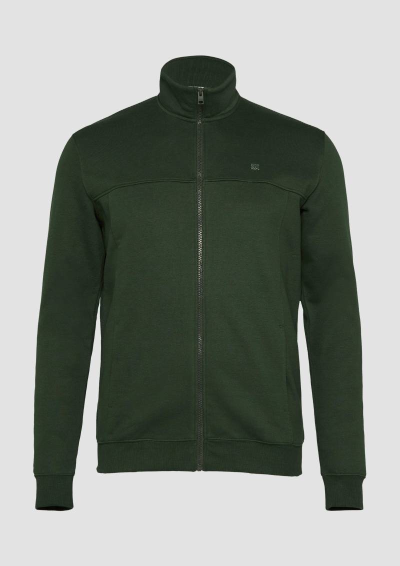 s.Oliver - Sweatjacke mit Stehkragen, Herren, Grün von s.Oliver