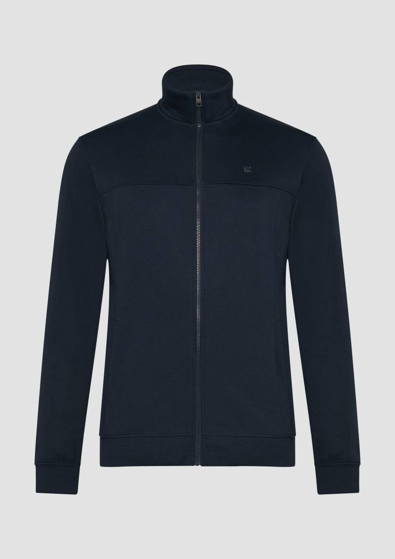 s.Oliver - Sweatjacke mit Stehkragen, Herren, blau von s.Oliver