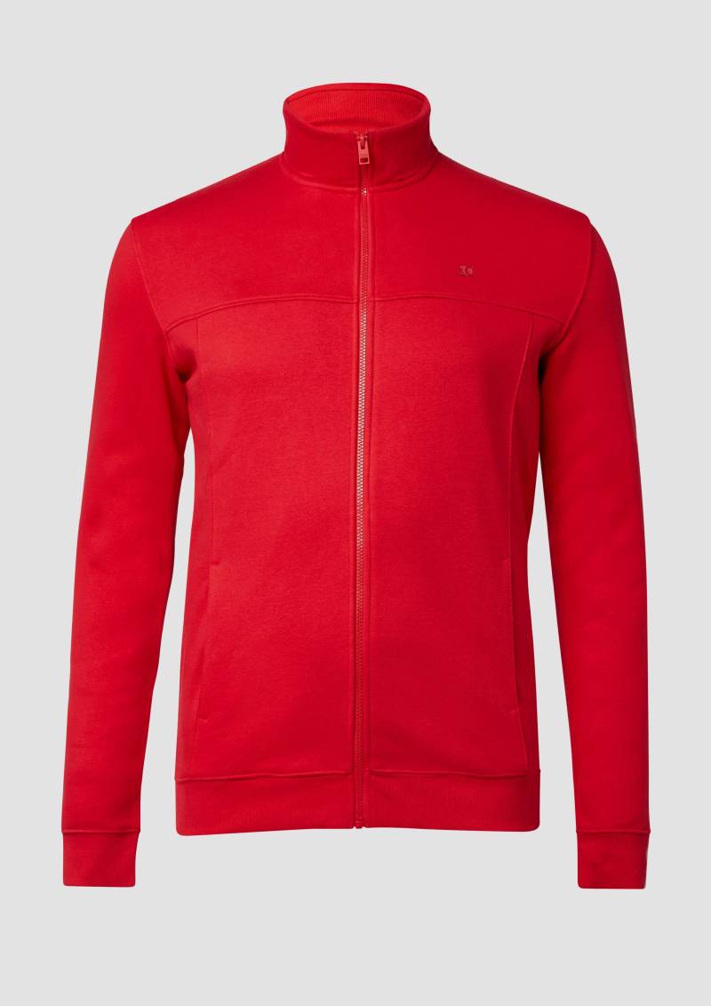 s.Oliver - Sweatjacke mit Stehkragen, Herren, rot von s.Oliver