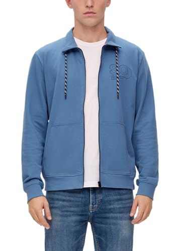 s.Oliver Sweatjacke mit hohem Stehkragen hellblau XXL von s.Oliver