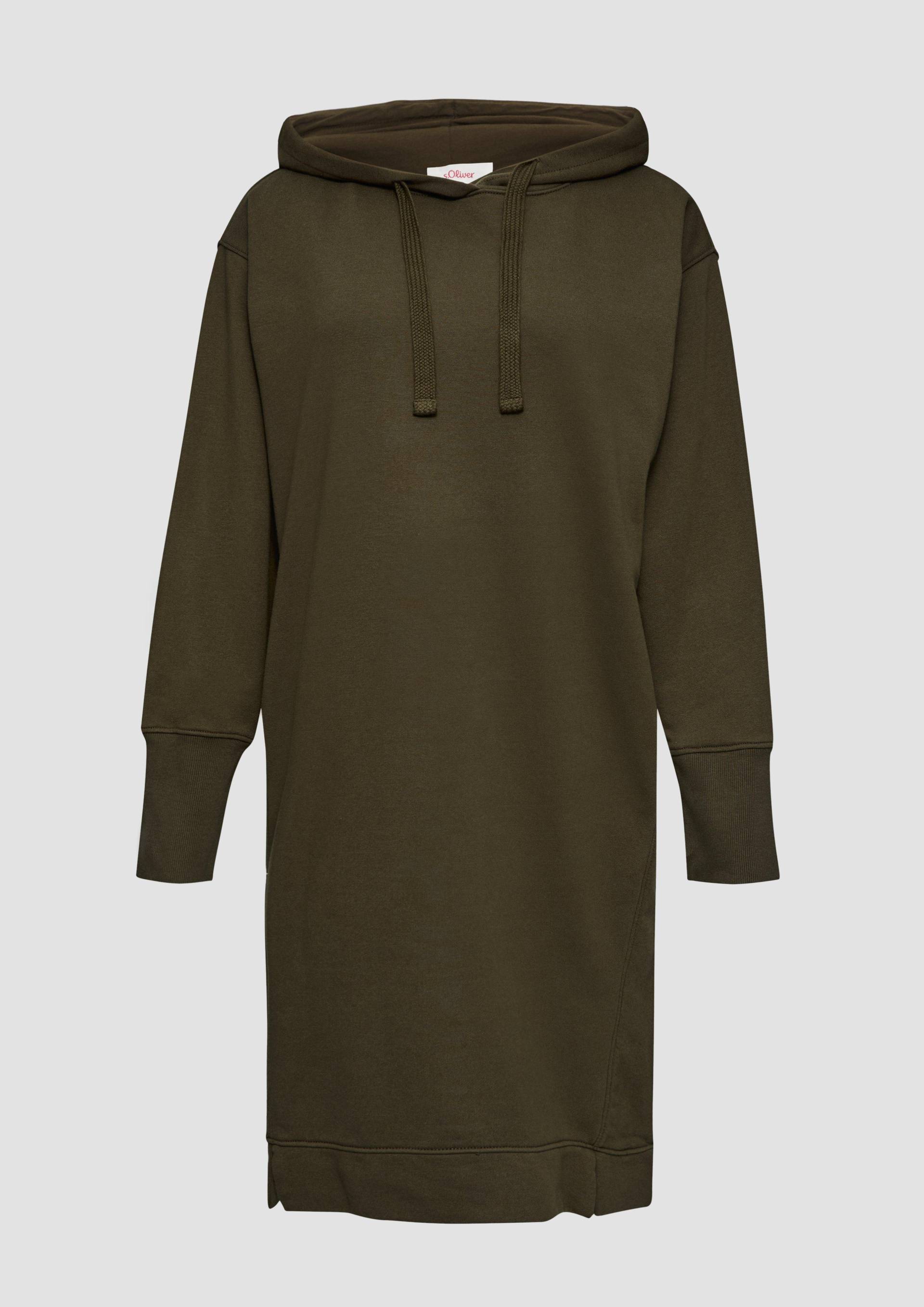 s.Oliver - Sweatkleid mit Eingrifftaschen und vorgesetzter Seitennaht, Damen, Grün von s.Oliver