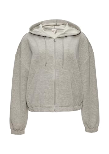 s.Oliver Sweatshirt-Jacke aus Scuba im Relaxed Fit grau meliert 42 von s.Oliver
