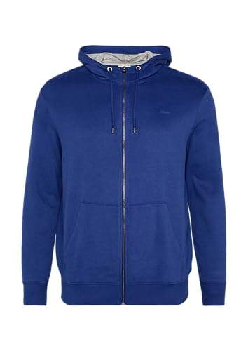 s.Oliver Sweatshirt-Jacke mit Kapuze und Logo ozeanblau XXL von s.Oliver