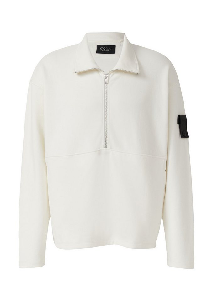 s.Oliver Sweatshirt Sweatshirt Softes Relaxed-Fit-Sweatshirt aus Baumwollmix mit Label-Patch von s.Oliver