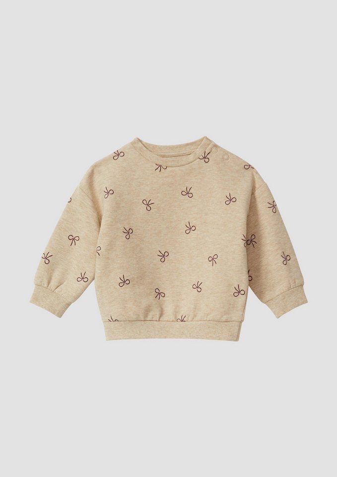 s.Oliver Sweatshirt Sweatshirt Kuscheliges Sweatshirt mit All-over-Print von s.Oliver