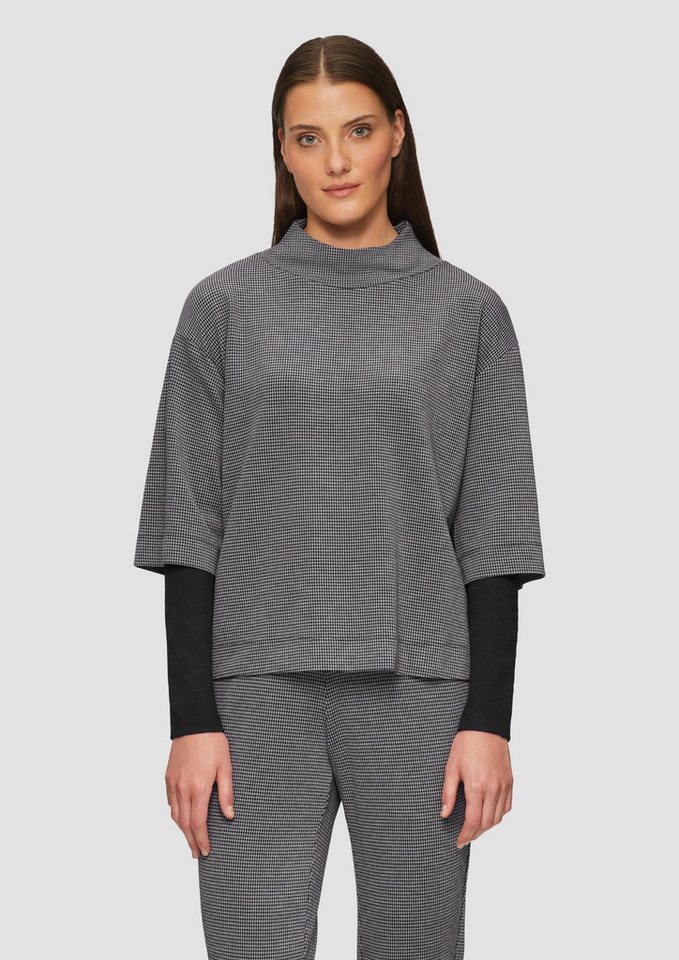s.Oliver Sweatshirt Sweatshirt Relaxtes Sweatshirt im Layering-Look von s.Oliver