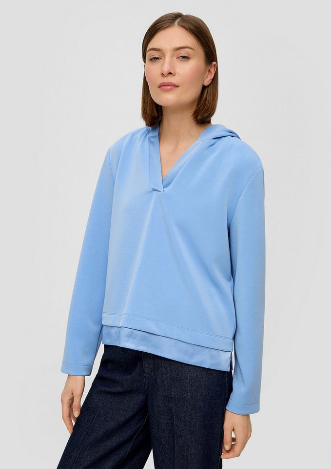 s.Oliver Sweatshirt Sweatshirt Scuba-Sweatshirt mit Kapuze von s.Oliver