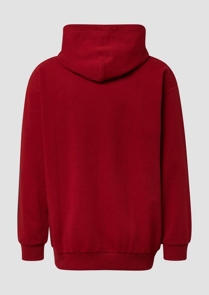 s.Oliver T-Shirt Sweatshirt Softer Hoodie im Relaxed Fit mit Artwork von s.Oliver