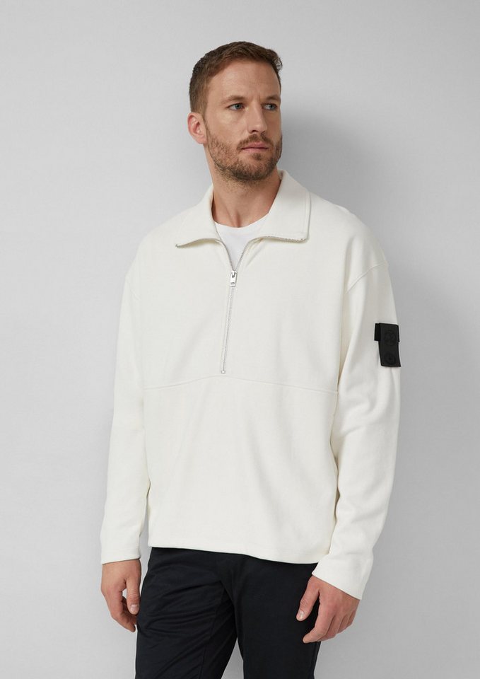 s.Oliver Sweatshirt Sweatshirt Softes Relaxed-Fit-Sweatshirt aus Baumwollmix mit Label-Patch von s.Oliver