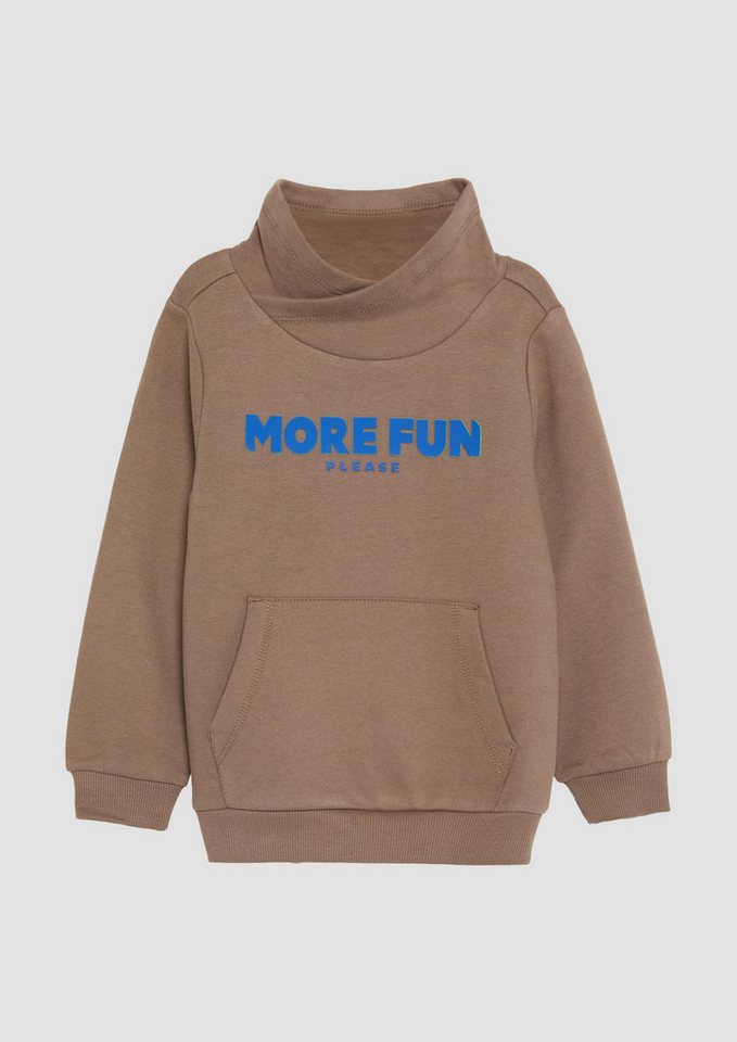 s.Oliver Sweatshirt Sweatshirt Wärmendes Sweatshirt mit erhabenem Print von s.Oliver