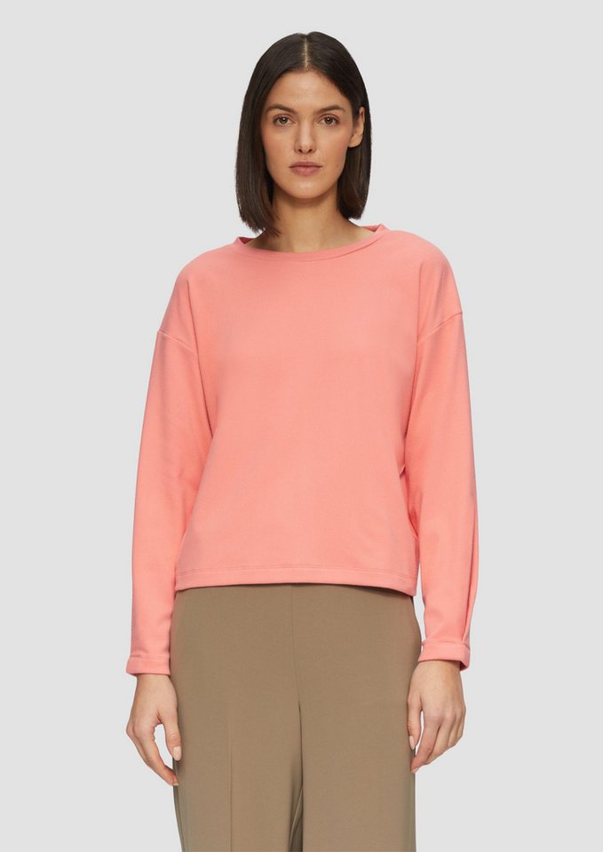 s.Oliver Sweatshirt Sweatshirt mit Faltendetail am Ärmel Raffung von s.Oliver
