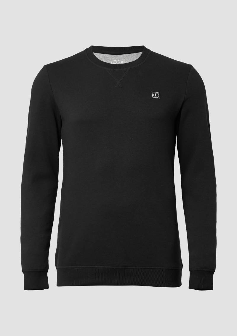 s.Oliver - Sweatshirt aus Baumwollmix mit Crew Neck, Herren, schwarz s.Oliver - Sweatshirt aus Baumwollmix mit Crew Neck, Herren, schwarz von s.Oliver