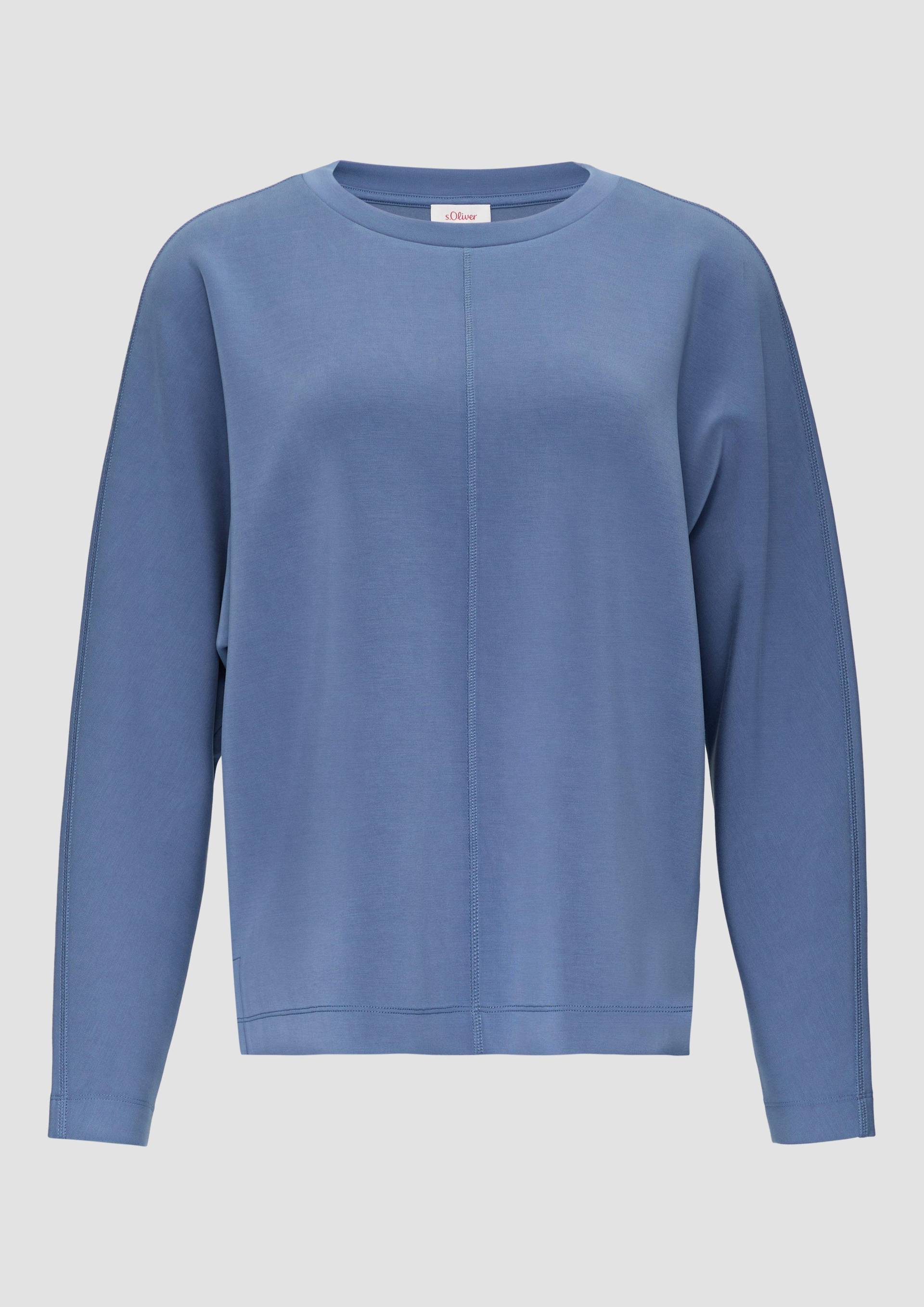 s.Oliver - Sweatshirt aus Scuba mit Fledermausärmeln, Damen, blau s.Oliver - Sweatshirt aus Scuba mit Fledermausärmeln, Damen, blau von s.Oliver