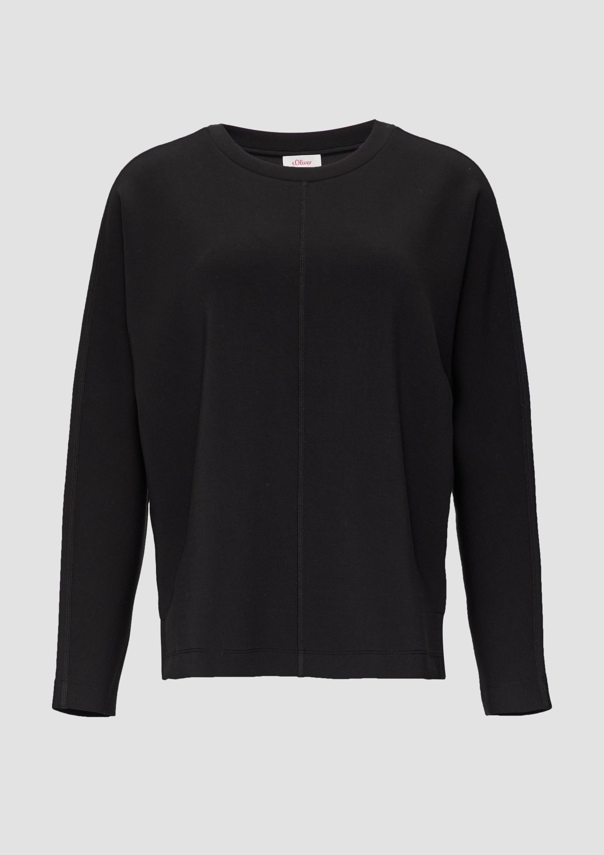 s.Oliver - Sweatshirt aus Scuba mit Fledermausärmeln, Damen, schwarz s.Oliver - Sweatshirt aus Scuba mit Fledermausärmeln, Damen, schwarz von s.Oliver