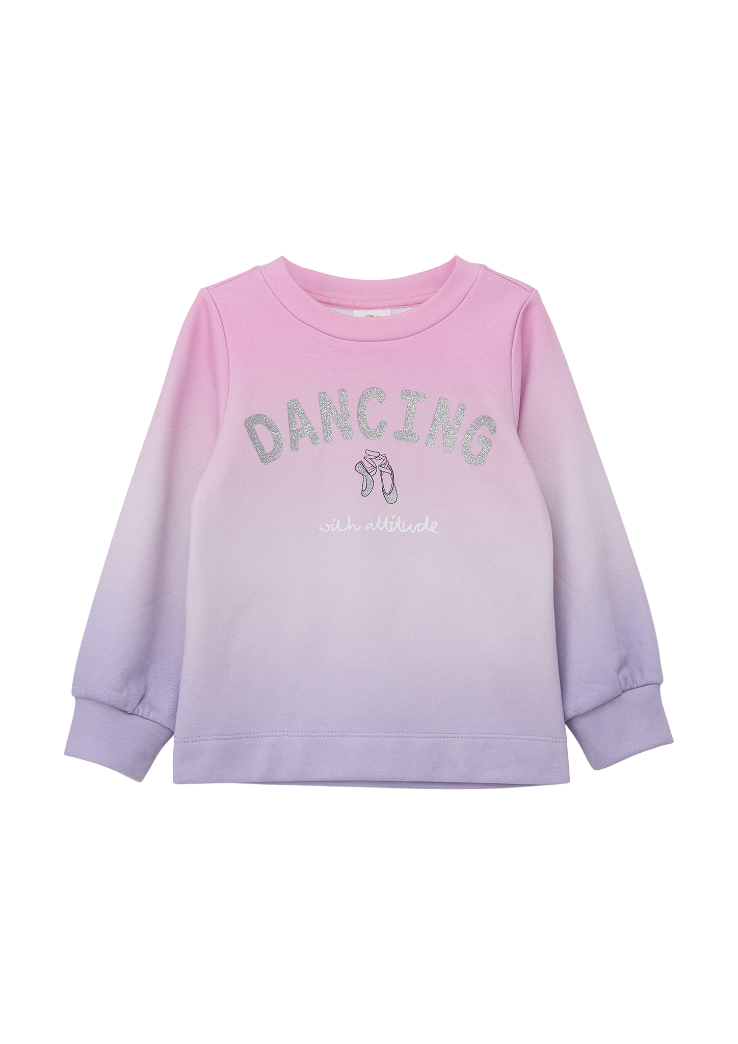 s.Oliver - Sweatshirt mit Farbverlauf und Glitzerprint, Kinder, creme|weiß s.Oliver - Sweatshirt mit Farbverlauf und Glitzerprint, Kinder, creme|weiß von s.Oliver