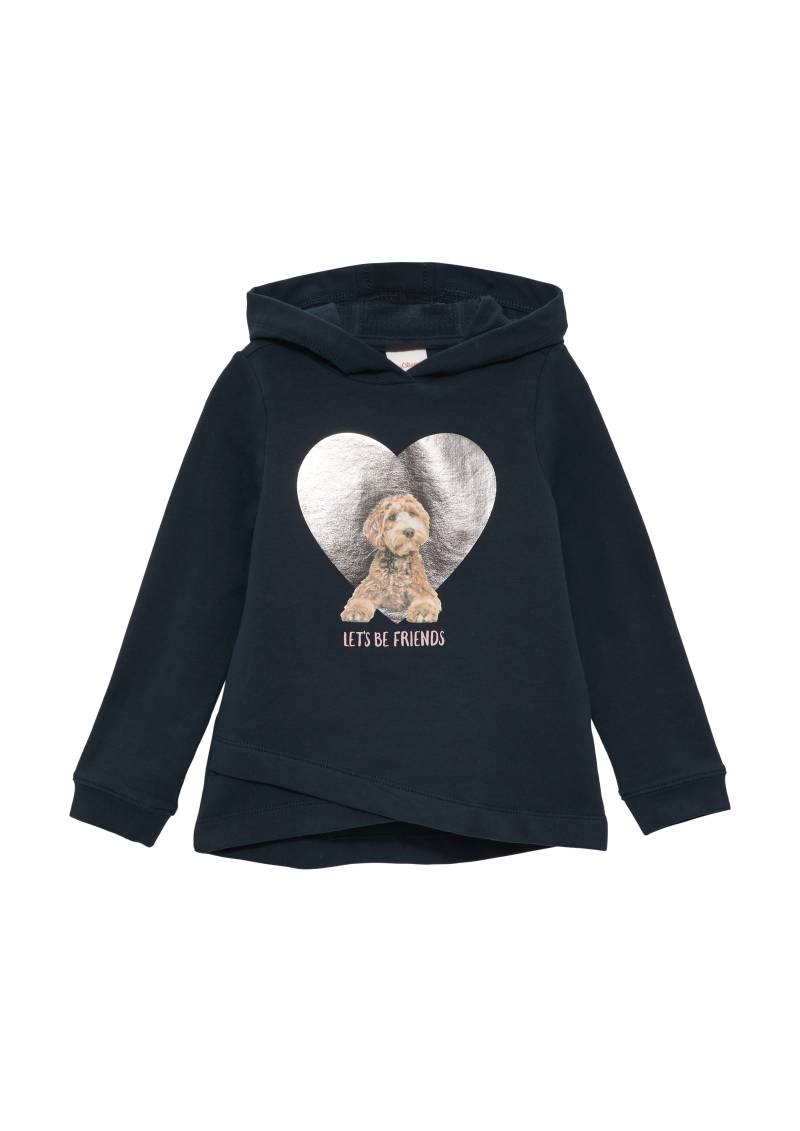 s.Oliver - Sweatshirt mit Metallic-Print, Kinder, blau s.Oliver - Sweatshirt mit Metallic-Print, Kinder, blau von s.Oliver