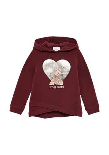 s.Oliver Sweatshirt mit Metallic-Print Bordeaux 104/110 von s.Oliver