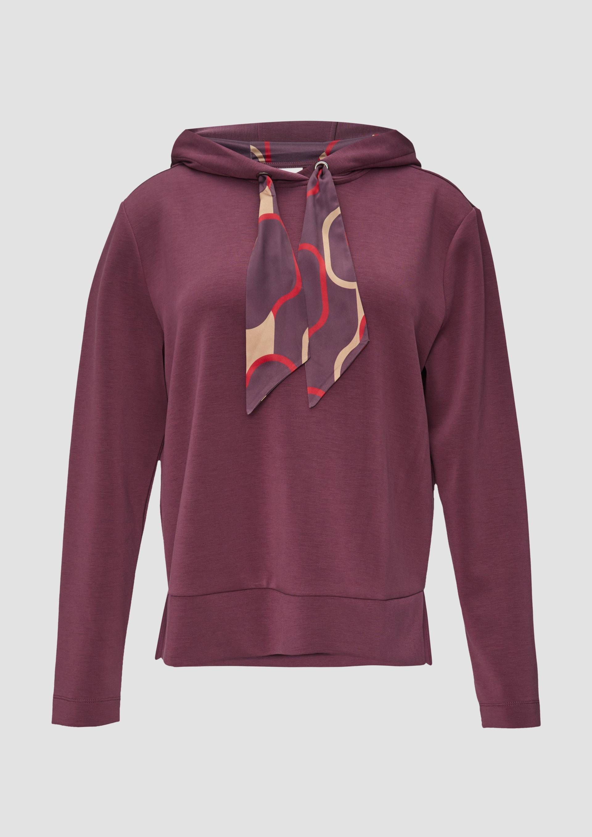 s.Oliver - Sweatshirt mit Satinfutter in der Kapuze, Damen, lila s.Oliver - Sweatshirt mit Satinfutter in der Kapuze, Damen, lila von s.Oliver